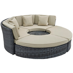 Summon Circular Outdoor Patio Sunbrella® Daybed