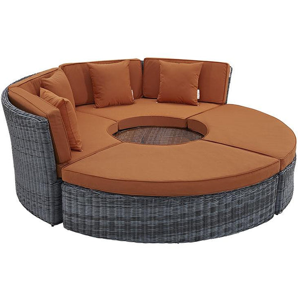 Summon Circular Outdoor Patio Sunbrella® Daybed