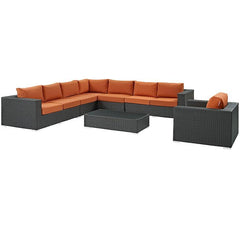 Sojourn 7 Piece Outdoor Patio Sunbrella® Sectional Set