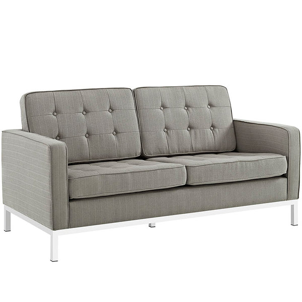 Loft Upholstered Fabric Loveseat
