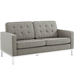 Loft Upholstered Fabric Loveseat