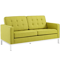 Loft Upholstered Fabric Loveseat
