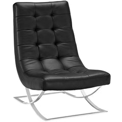 Slope Upholstered Vinyl Lounge Chair