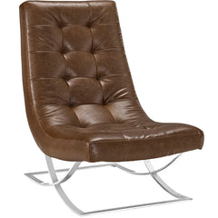 Slope Upholstered Vinyl Lounge Chair