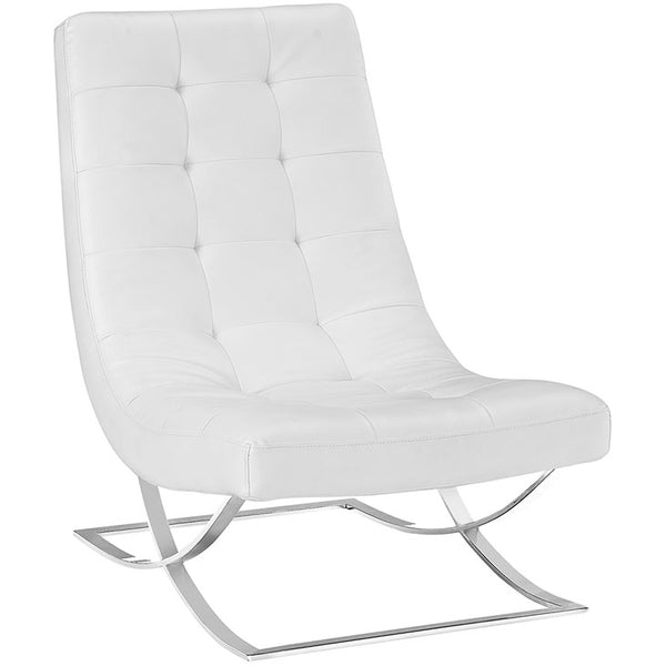 Slope Upholstered Vinyl Lounge Chair