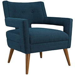 Sheer Upholstered Fabric Armchair