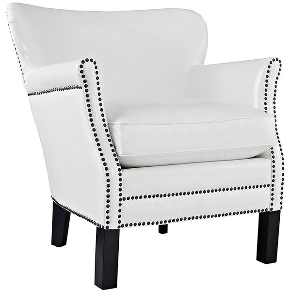 Key Upholstered Vinyl Armchair