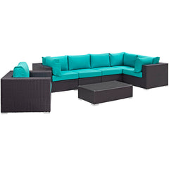 Convene 7 Piece Outdoor Patio Sectional Set
