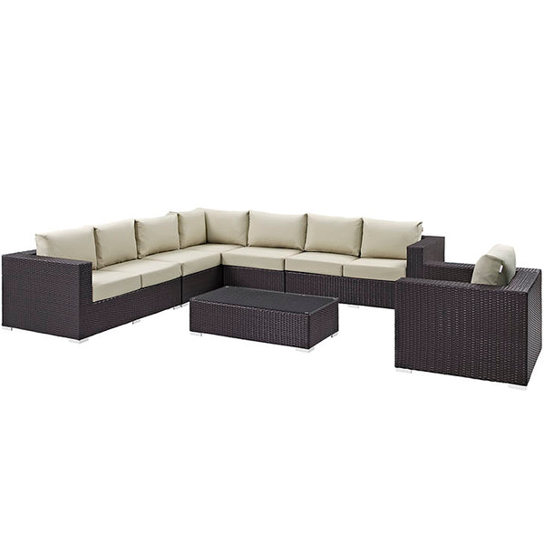 Convene 7 Piece Outdoor Patio Sectional Set