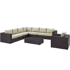 Convene 7 Piece Outdoor Patio Sectional Set