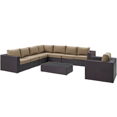 Convene 7 Piece Outdoor Patio Sectional Set