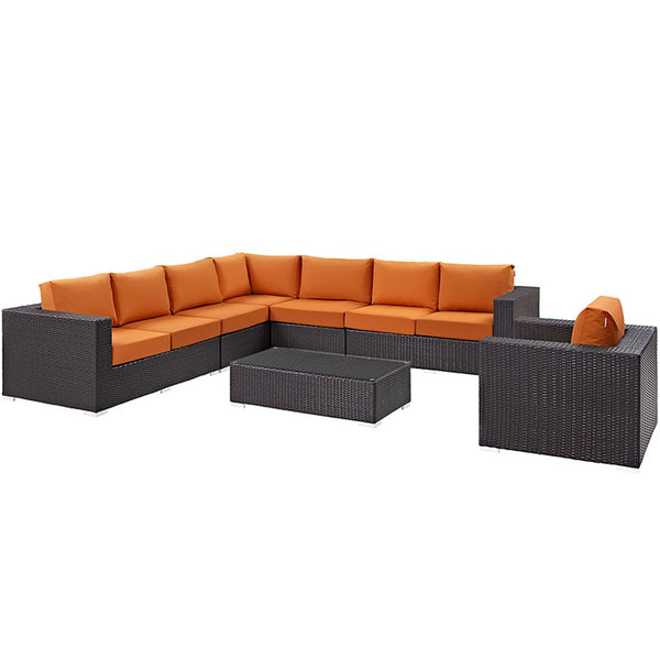 Convene 7 Piece Outdoor Patio Sectional Set