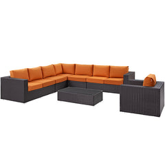 Convene 7 Piece Outdoor Patio Sectional Set