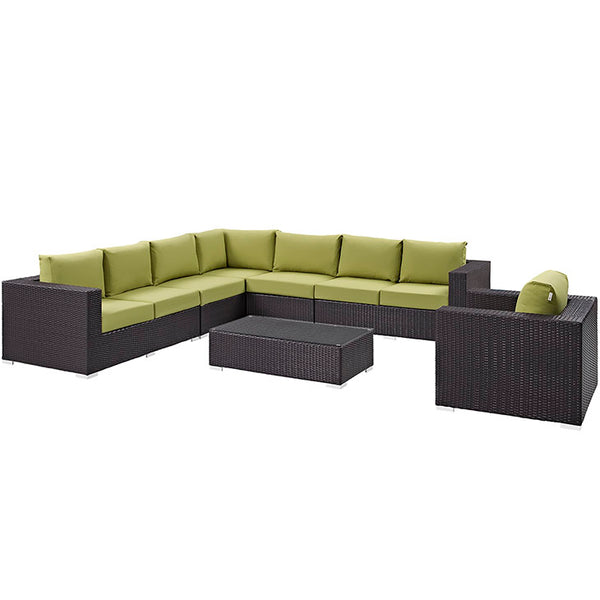 Convene 7 Piece Outdoor Patio Sectional Set