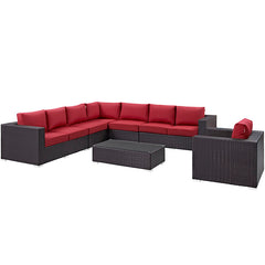 Convene 7 Piece Outdoor Patio Sectional Set