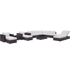 Convene 12 Piece Outdoor Patio Sectional Set