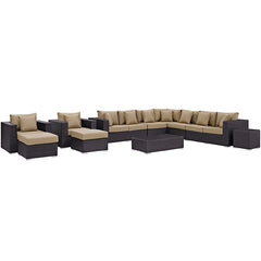 Convene 11 Piece Outdoor Patio Sectional Set