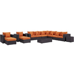 Convene 11 Piece Outdoor Patio Sectional Set