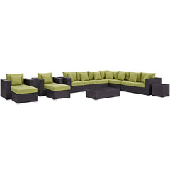 Convene 11 Piece Outdoor Patio Sectional Set
