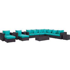 Convene 11 Piece Outdoor Patio Sectional Set