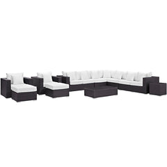 Convene 11 Piece Outdoor Patio Sectional Set