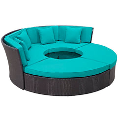 Convene Circular Outdoor Patio Daybed Set