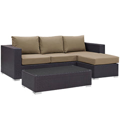 Convene 3 Piece Outdoor Patio Sofa Set