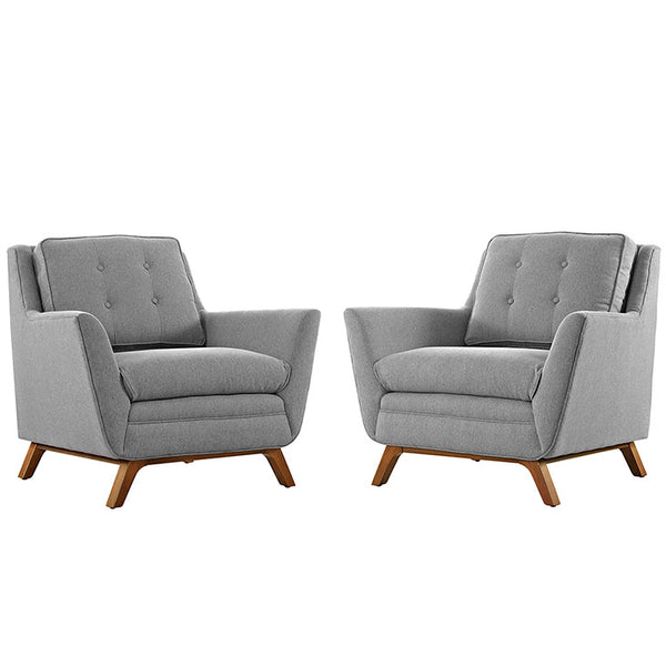 Beguile 2 Piece Upholstered Fabric Living Room Set