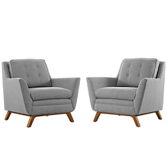 Beguile 2 Piece Upholstered Fabric Living Room Set