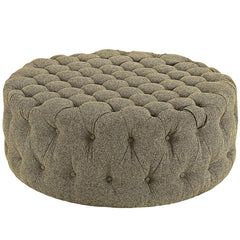 Amour Upholstered Fabric Ottoman