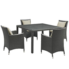 Sojourn 5 Piece Outdoor Patio Sunbrella® Dining Set