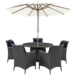 Sojourn 7 Piece Outdoor Patio Sunbrella® Dining Set