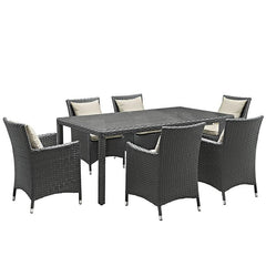 Sojourn 7 Piece Outdoor Patio Sunbrella® Dining Set
