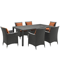 Sojourn 7 Piece Outdoor Patio Sunbrella® Dining Set