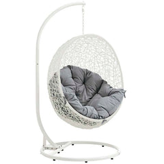 Hide Outdoor Patio Swing Chair With Stand