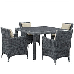 Summon 5 Piece Outdoor Patio Sunbrella® Dining Set