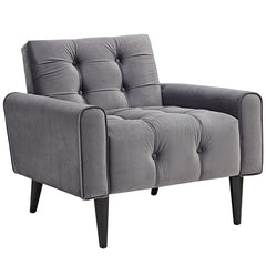 Delve Velvet Armchair