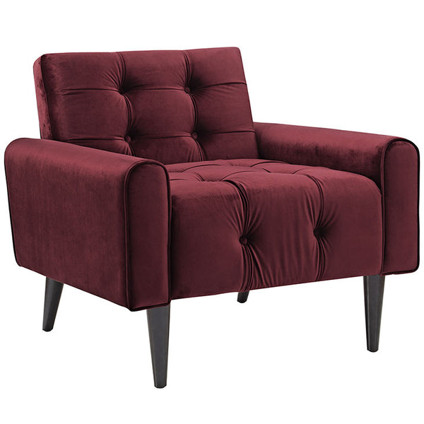 Delve Velvet Armchair