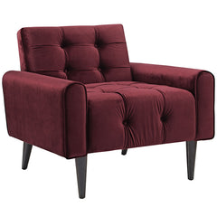 Delve Velvet Armchair