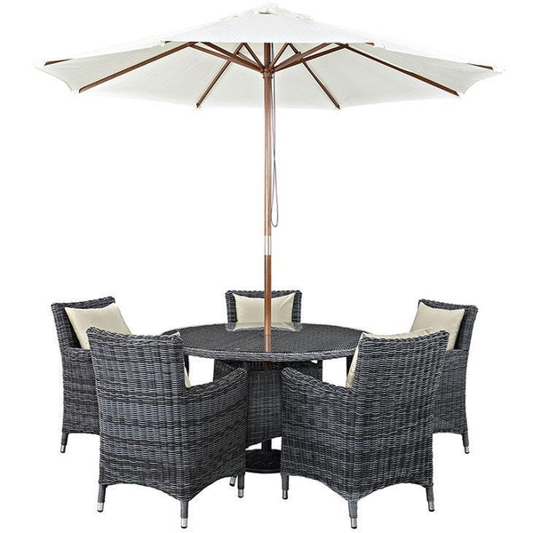 Summon 7 Piece Outdoor Patio Sunbrella® Dining Set