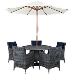 Summon 7 Piece Outdoor Patio Sunbrella® Dining Set