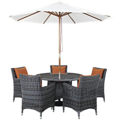 Summon 7 Piece Outdoor Patio Sunbrella® Dining Set