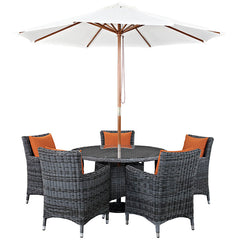 Summon 7 Piece Outdoor Patio Sunbrella® Dining Set