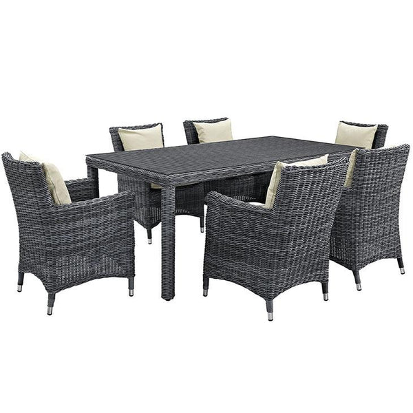 Summon 7 Piece Outdoor Patio Sunbrella® Dining Set