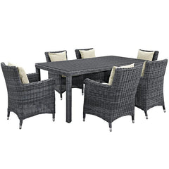 Summon 7 Piece Outdoor Patio Sunbrella® Dining Set