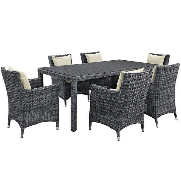 Summon 7 Piece Outdoor Patio Sunbrella® Dining Set