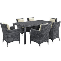 Summon 7 Piece Outdoor Patio Sunbrella® Dining Set