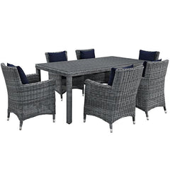 Summon 7 Piece Outdoor Patio Sunbrella® Dining Set