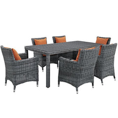 Summon 7 Piece Outdoor Patio Sunbrella® Dining Set