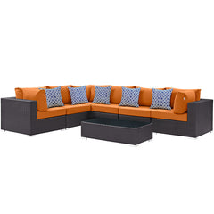 Convene 7 Piece Outdoor Patio Sectional Set